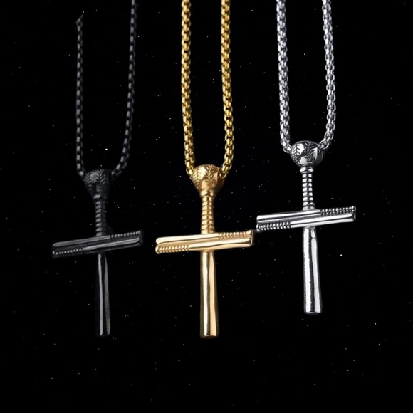 24 HRS SALE ONLY, Waterproof Cross Necklace for men - Mens Necklace Large cross - Picture 1 of 9
